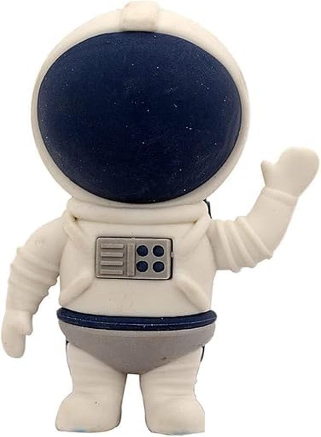 HEYOL Space Themed 3D Big Size Erasers || Cute Space Puzzle Pencil Erasers || Astronaut Spaceship Rubber for Best Return Gift for Kids, Girls & Boys Pack of 1 (Astronaut - Blue) - Image 1
